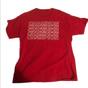 red champion shirt